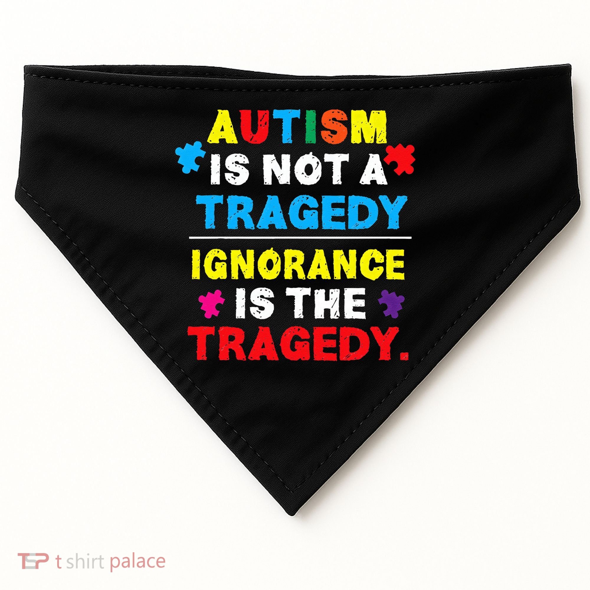 Autism Awareness Gift Fors Mom And Autism USA-Made Doggie Bandana