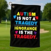 Autism Awareness Gift Fors Mom And Autism Golf Towel thumb 1