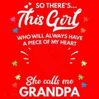 Autism Awareness Grandpa Autism Love Heart Santa Hat thumb 1