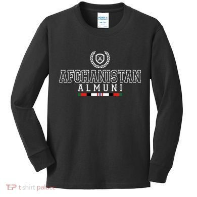 Afghanistan Alumni Gwot Oef Veteran Kids Long Sleeve Shirt
