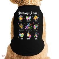 Autism Awareness God Says I Am Doggie Tank thumb 0