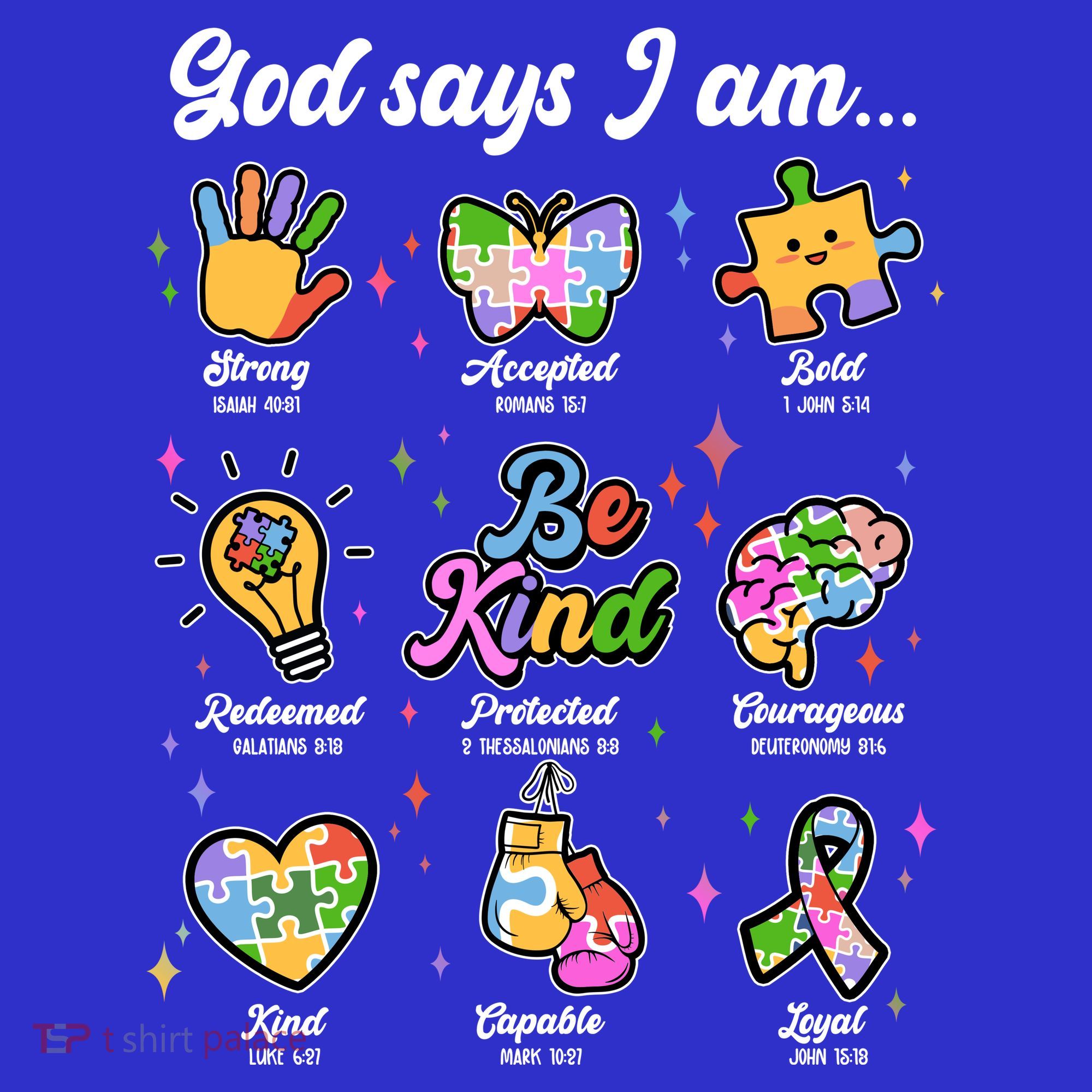 Autism Awareness God Says I Am Mousepad