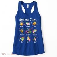 Autism Awareness God Says I Am Women's Tank Top thumb 0