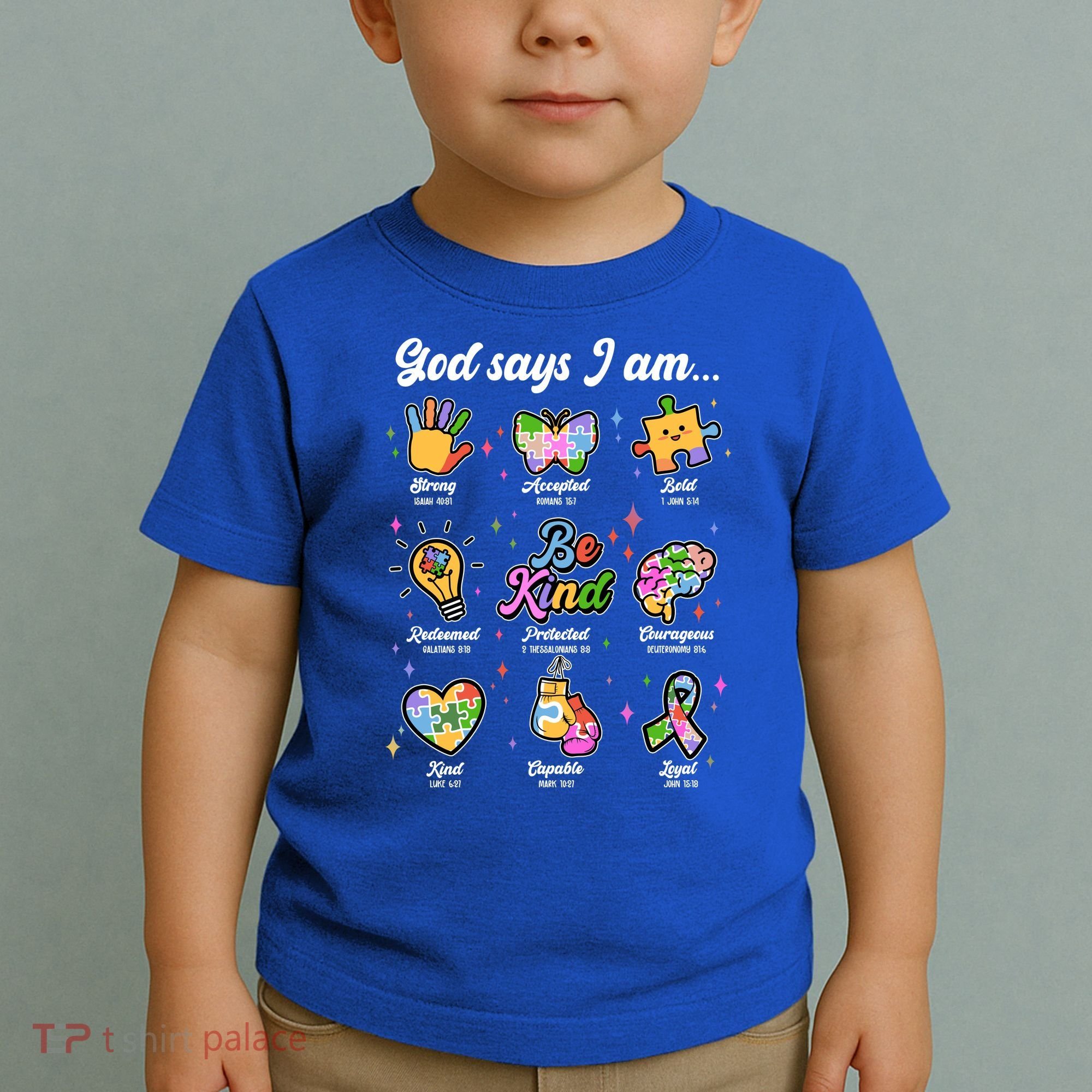 Autism Awareness God Says I Am Toddler T-Shirt