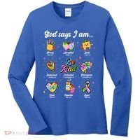 Autism Awareness God Says I Am Women's Long Sleeve Shirt thumb 0