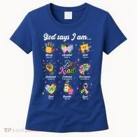 Autism Awareness God Says I Am Women's T-Shirt thumb 0