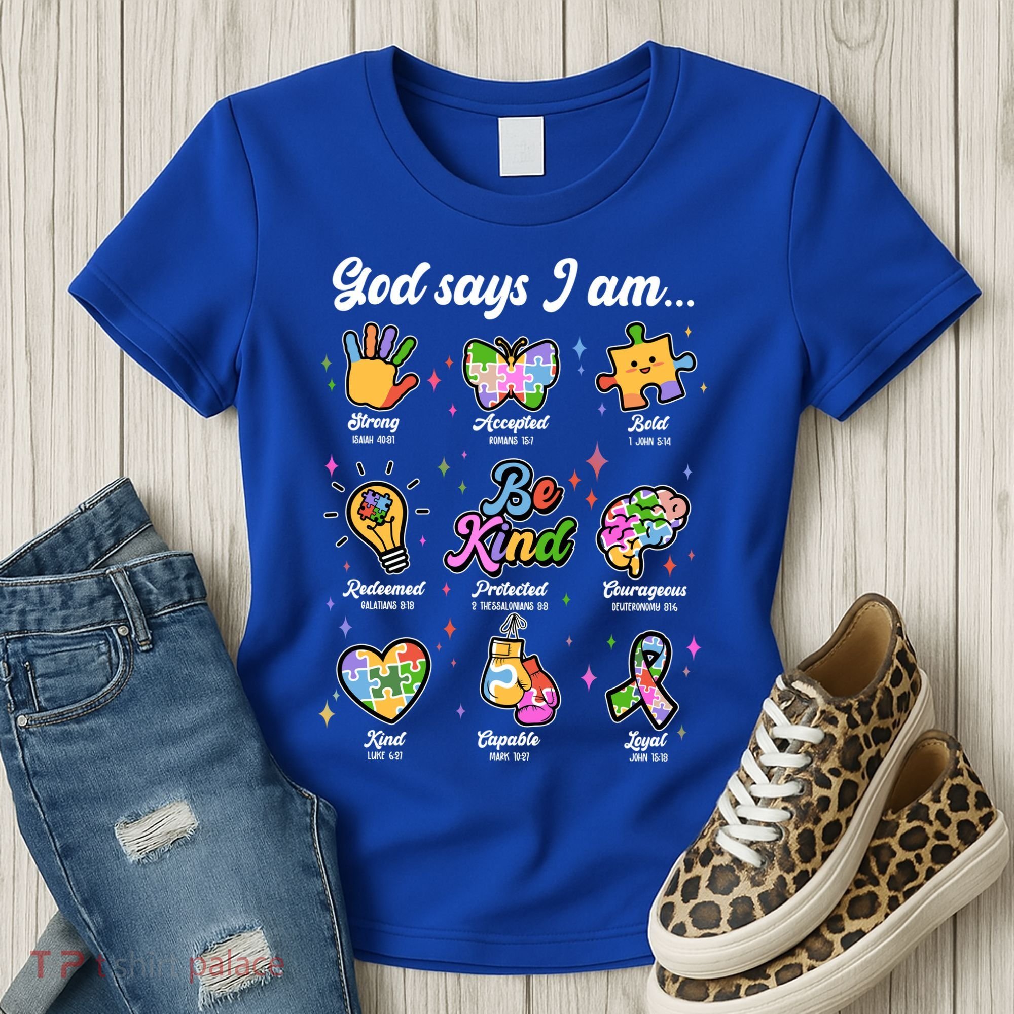 Autism Awareness God Says I Am Women's T-Shirt