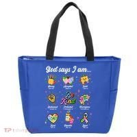 Autism Awareness God Says I Am Tote Bag thumb 0