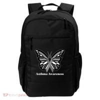 Asthma Awareness Gray Ribbon Butterfly Backpack thumb 0