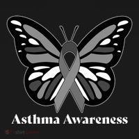 Asthma Awareness Gray Ribbon Butterfly Women's Hoodie thumb 2
