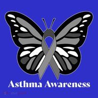 Asthma Awareness Gray Ribbon Butterfly Mousepad thumb 1