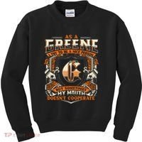 As A Greene I Try To Te A Good Person Kids Sweatshirt thumb 0