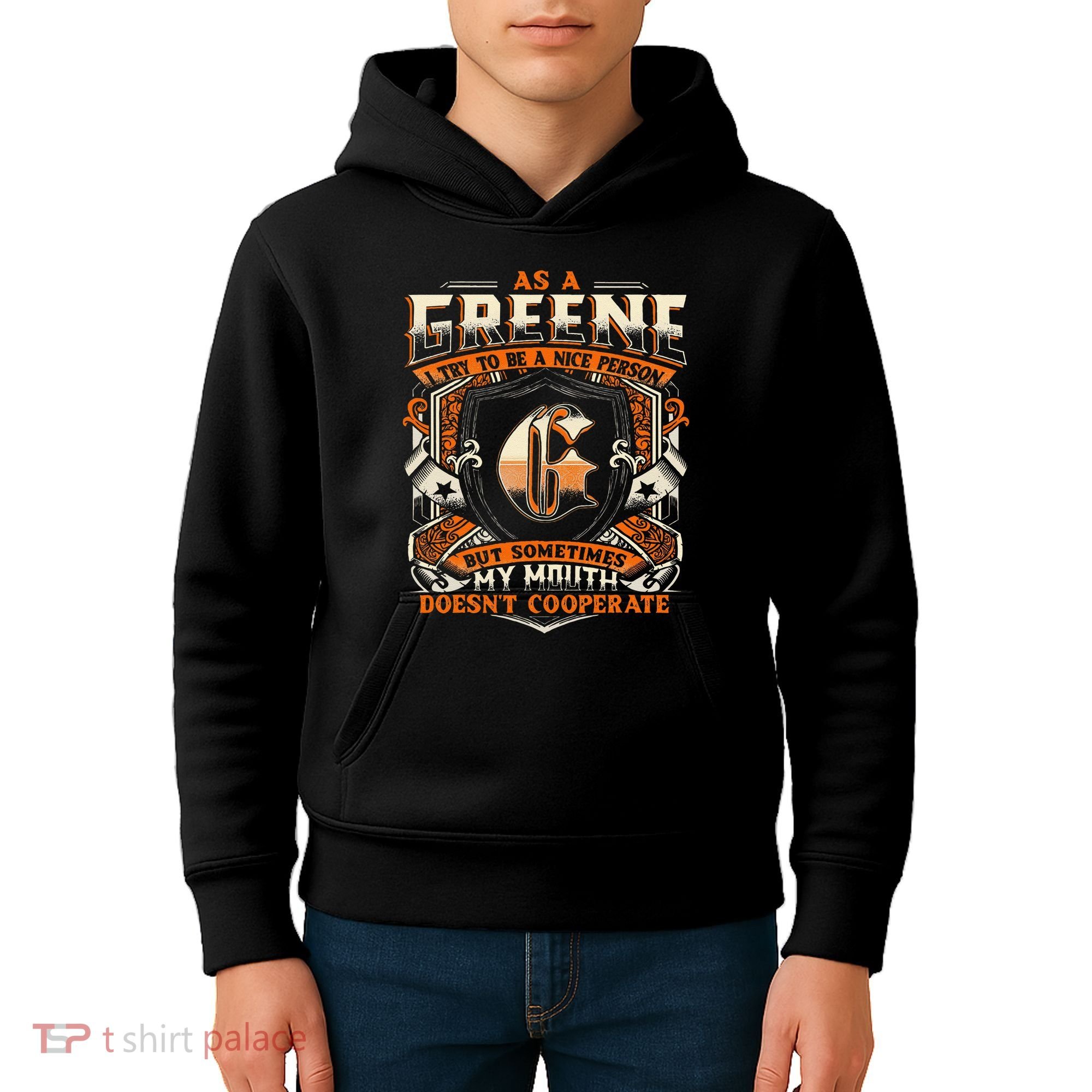 As A Greene I Try To Te A Good Person Kids Hoodie