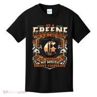 As A Greene I Try To Te A Good Person Kids T-Shirt thumb 0