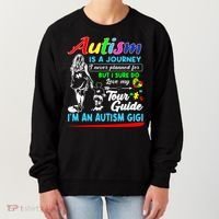 Autism Awareness Gigi Autism Is A Journey Gift Women's Sweatshirt thumb 0