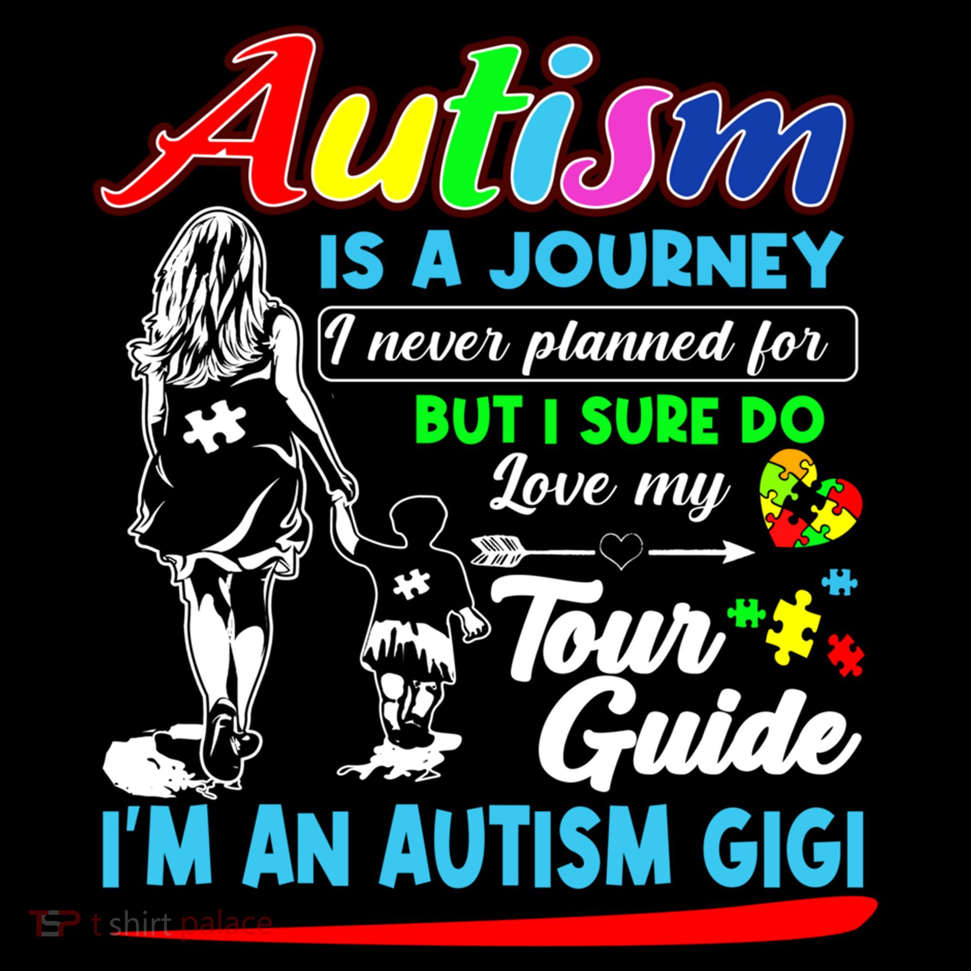 Autism Awareness Gigi Autism Is A Journey Gift Women's Hoodie