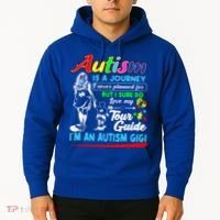 Autism Awareness Gigi Autism Is A Journey Gift Hoodie thumb 2