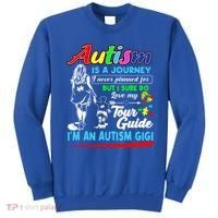 Autism Awareness Gigi Autism Is A Journey Gift Sweatshirt thumb 0