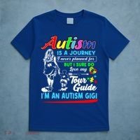 Autism Awareness Gigi Autism Is A Journey Gift T-Shirt thumb 5