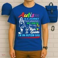Autism Awareness Gigi Autism Is A Journey Gift T-Shirt thumb 6