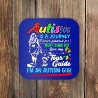 Autism Awareness Gigi Autism Is A Journey Gift Coaster thumb 0