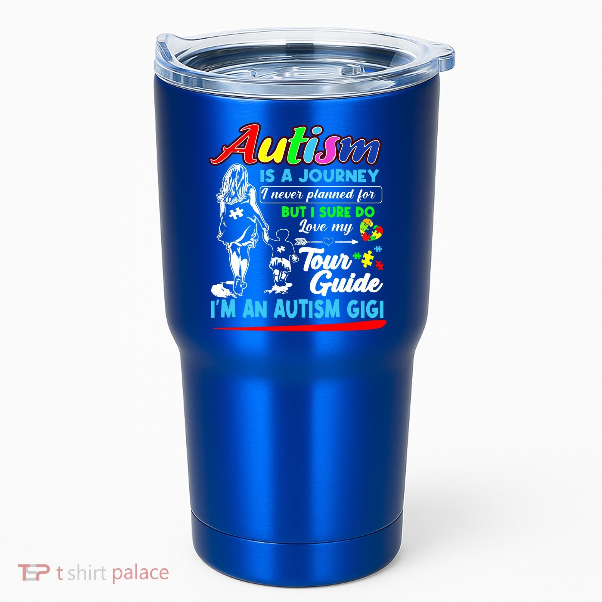 Autism Awareness Gigi Autism Is A Journey Gift Tumbler