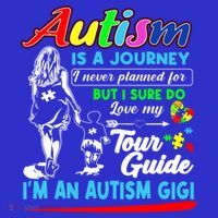 Autism Awareness Gigi Autism Is A Journey Gift Mousepad thumb 1