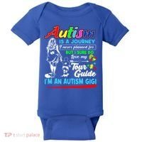 Autism Awareness Gigi Autism Is A Journey Gift Baby Bodysuit thumb 0