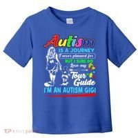 Autism Awareness Gigi Autism Is A Journey Gift Toddler T-Shirt thumb 0