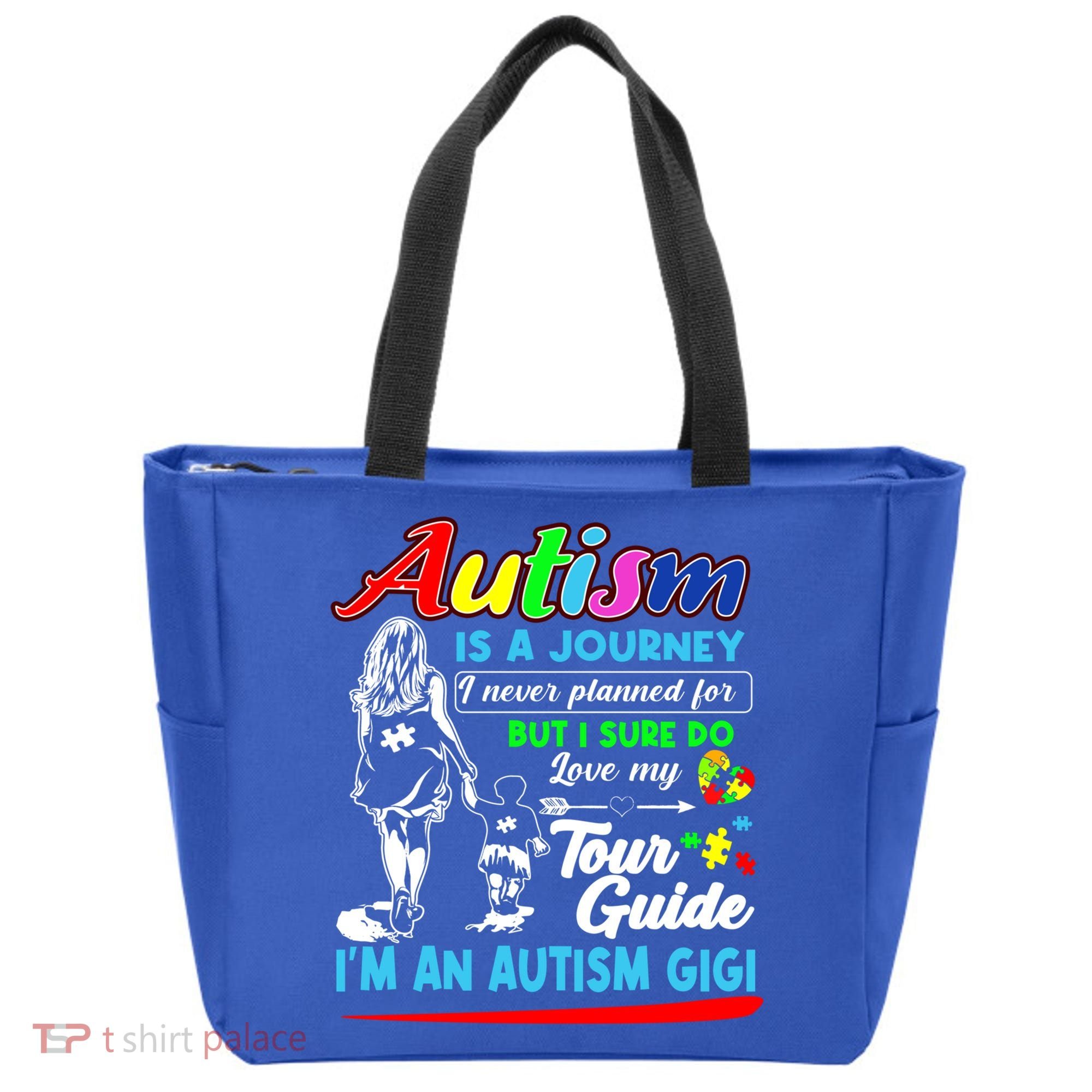 Autism Awareness Gigi Autism Is A Journey Gift Tote Bag