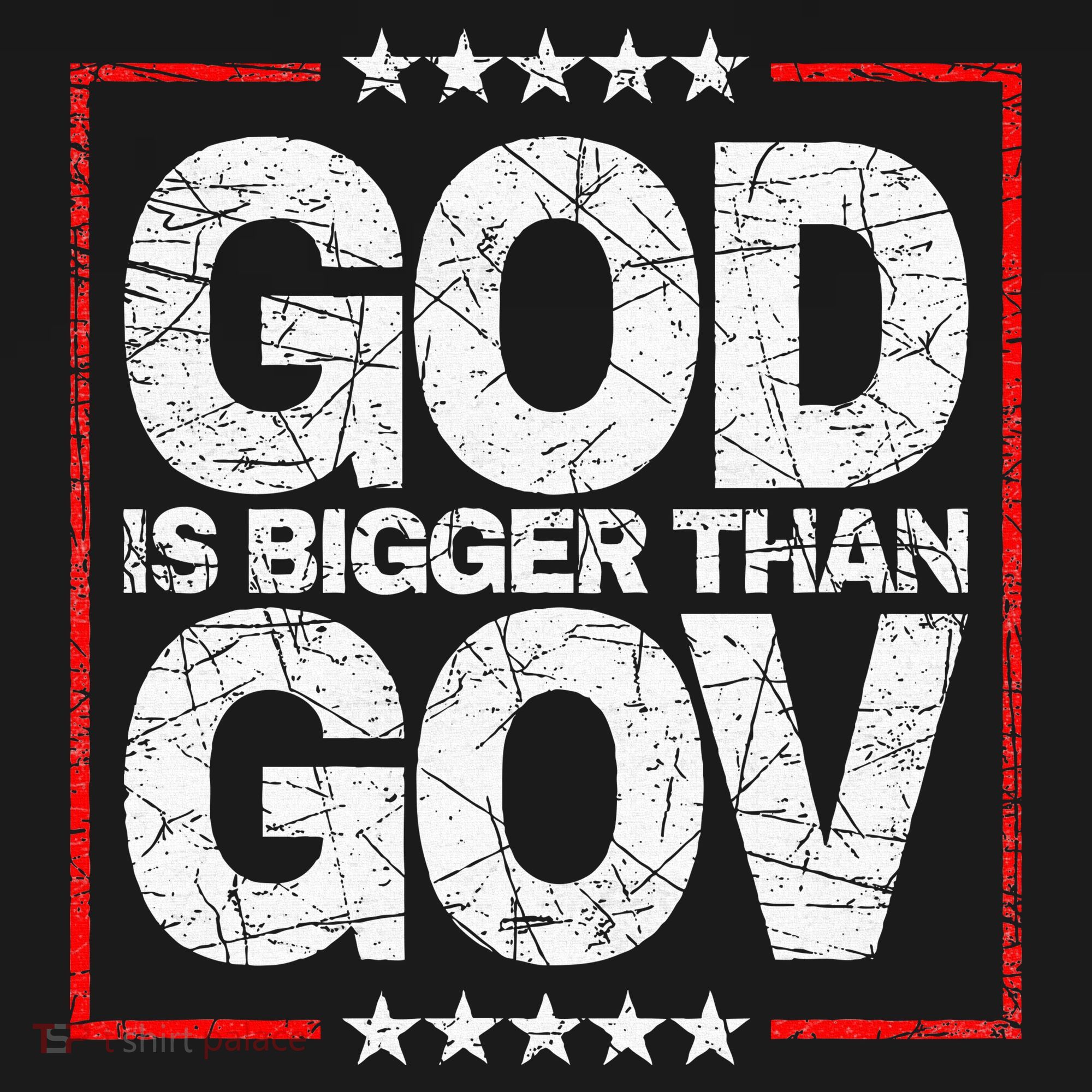 Antiwoke Antigovernment God Bigger Than Gov Bucket Hat