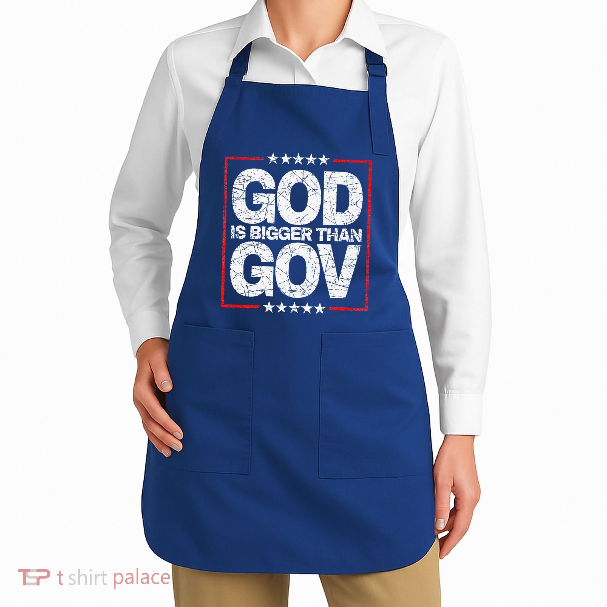 Antiwoke Antigovernment God Bigger Than Gov Apron