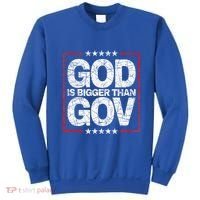 Antiwoke Antigovernment God Bigger Than Gov Sweatshirt thumb 0