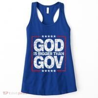Antiwoke Antigovernment God Bigger Than Gov Women's Tank Top thumb 0