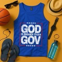 Antiwoke Antigovernment God Bigger Than Gov Tank Top thumb 4