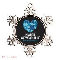Autism Awareness Gift In April We Wear Blue Autism Gift Ornament thumb 0