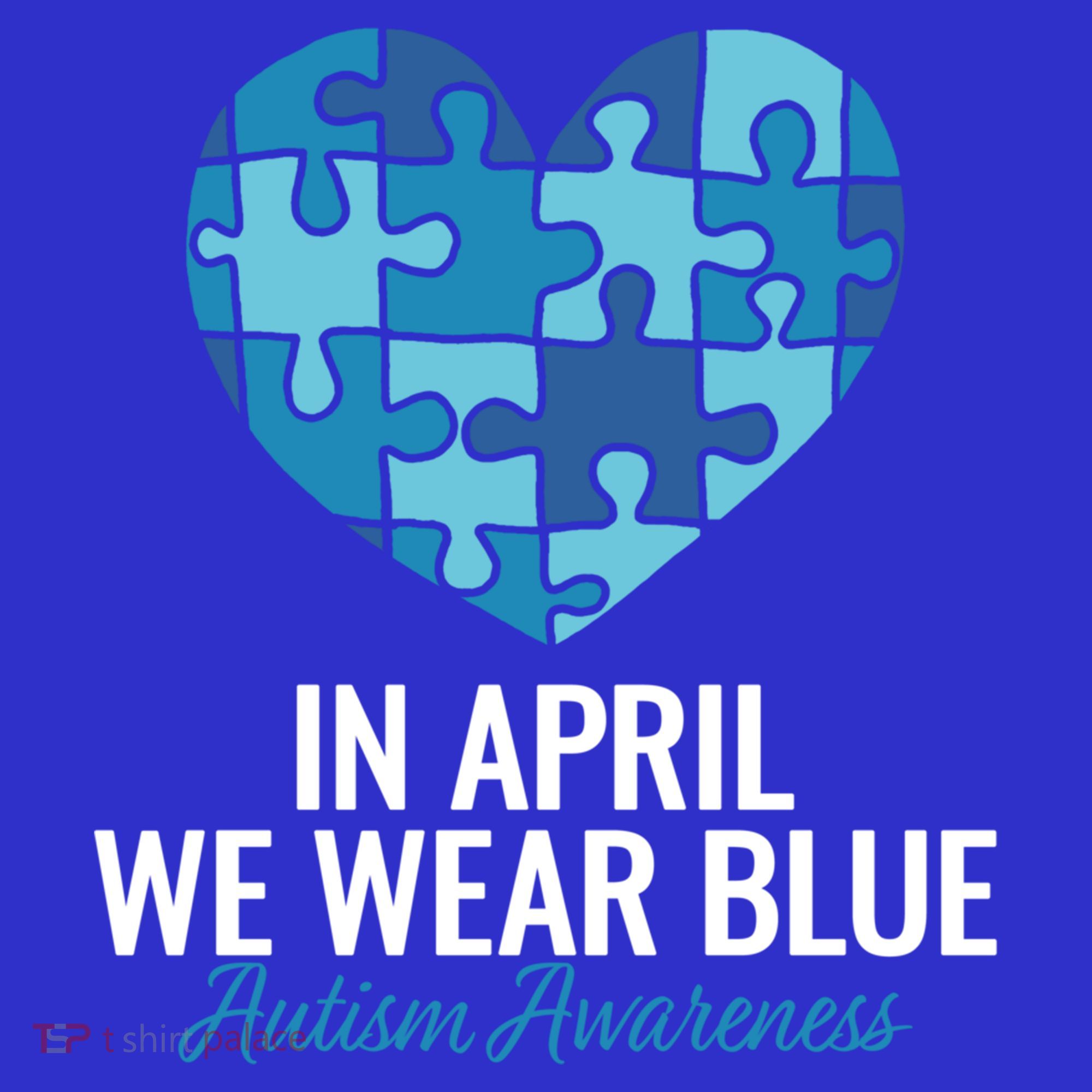Autism Awareness Gift In April We Wear Blue Autism Gift Baby Bodysuit