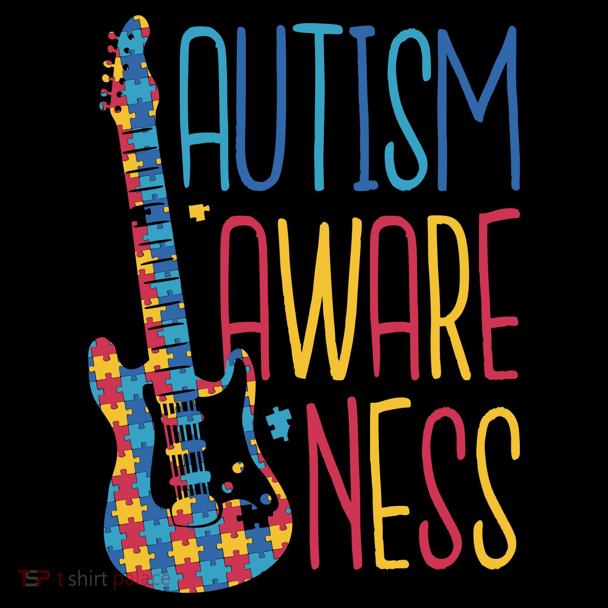 Autism Awareness Guitar Hoodie