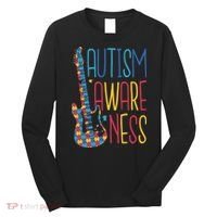 Autism Awareness Guitar Long Sleeve Shirt thumb 0