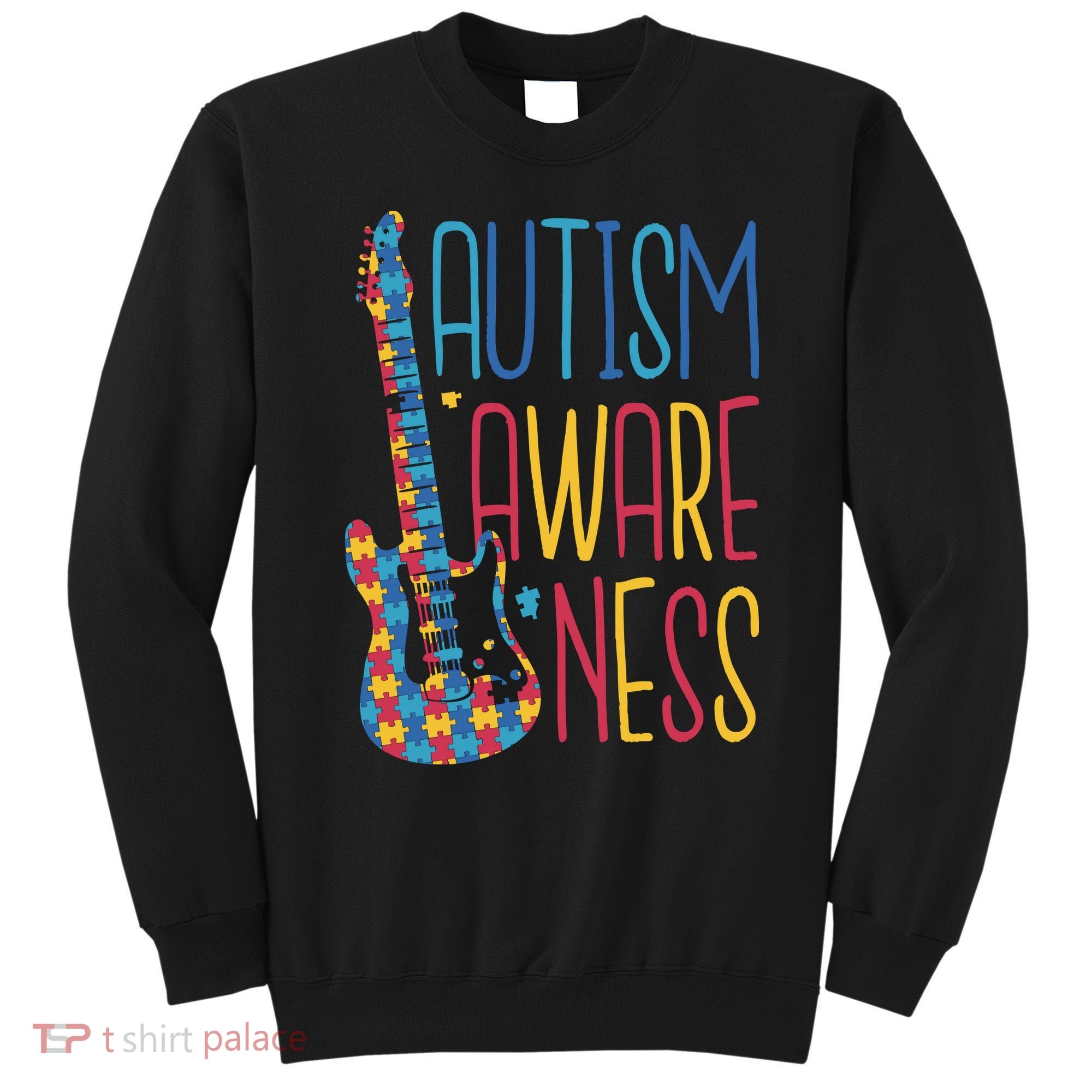 Autism Awareness Guitar Sweatshirt