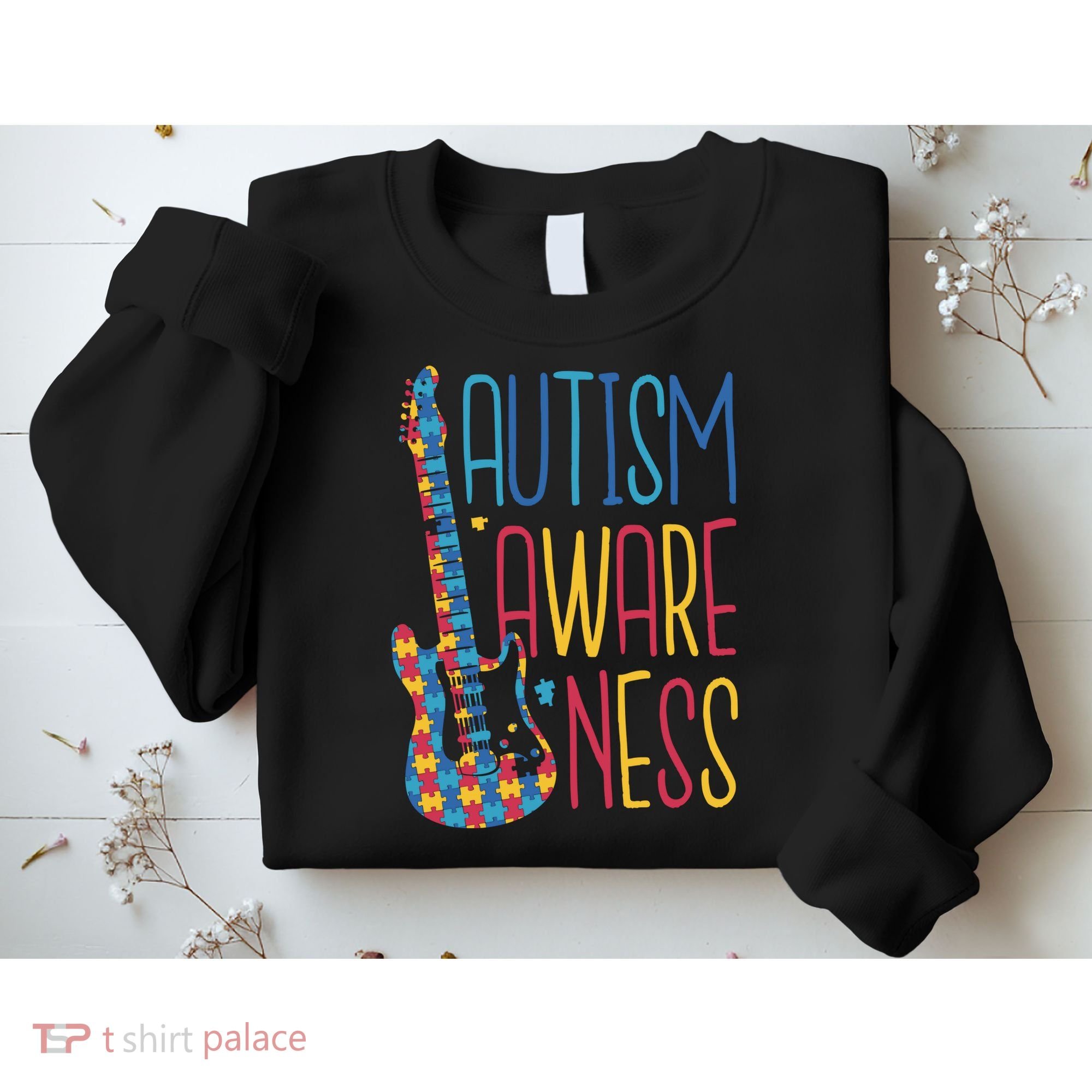 Autism Awareness Guitar Sweatshirt