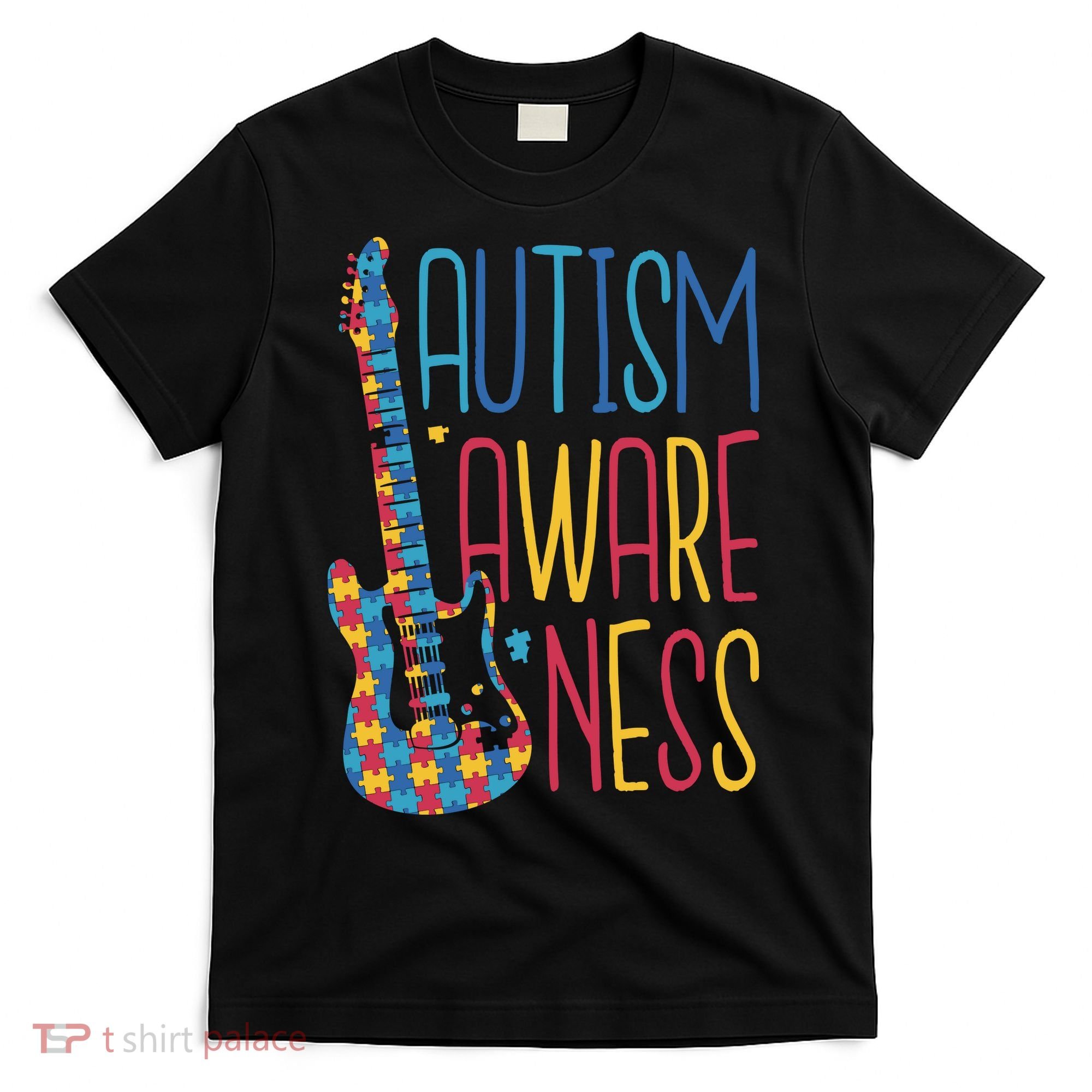 Autism Awareness Guitar T-Shirt