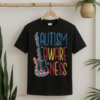 Autism Awareness Guitar T-Shirt thumb 2