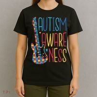 Autism Awareness Guitar T-Shirt thumb 4