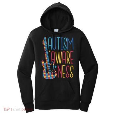 Autism Awareness Guitar Women's Hoodie