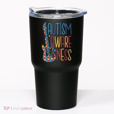 Autism Awareness Guitar Tumbler