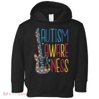 Autism Awareness Guitar Toddler Hoodie thumb 0
