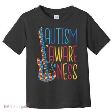 Autism Awareness Guitar Toddler T-Shirt