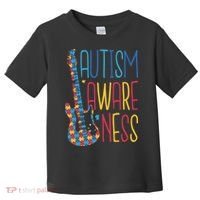 Autism Awareness Guitar Toddler T-Shirt thumb 0
