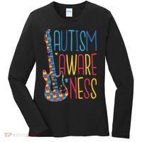 Autism Awareness Guitar Women's Long Sleeve Shirt thumb 0